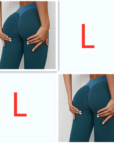Aria plaid seamless high-waist gym leggings by Luna Forza (view 5)