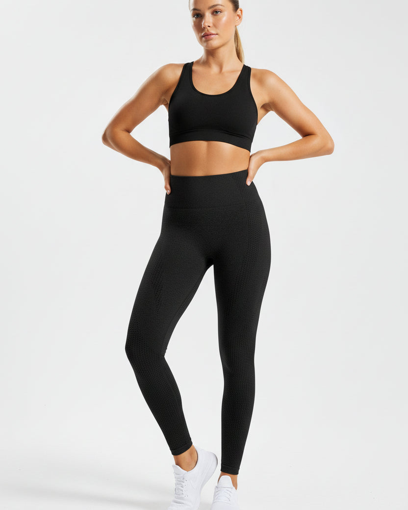 Quick-Dry Fitness Tights — Luna Forza gym tights, view 3