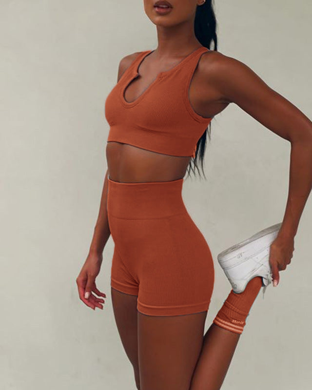 Bra & Shorts Fitness Set — Luna Forza activewear set, view 4