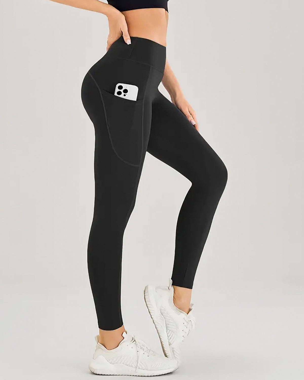 High-Waist Pocket Yoga Pants — Luna Forza yoga pants, view 8