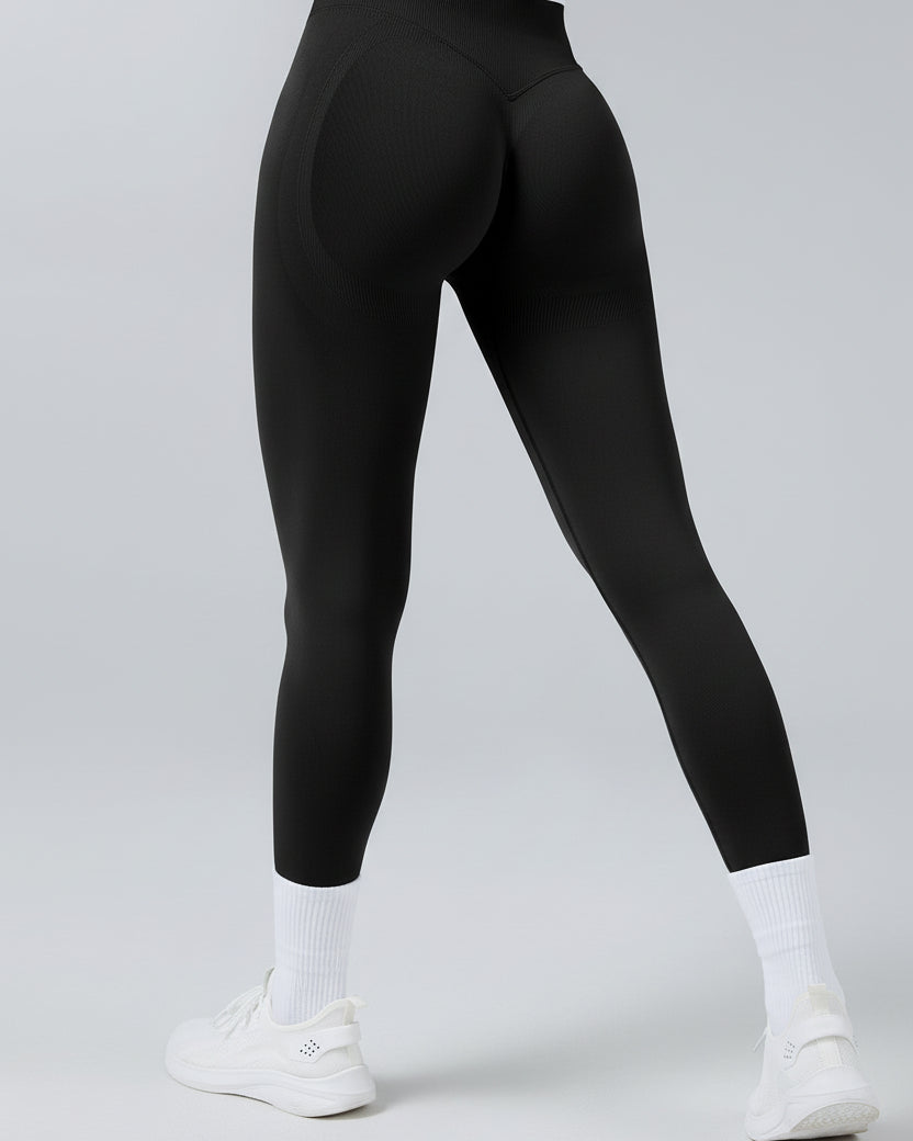 Seamless High-Waist Yoga Pants — Luna Forza yoga pants, view 3