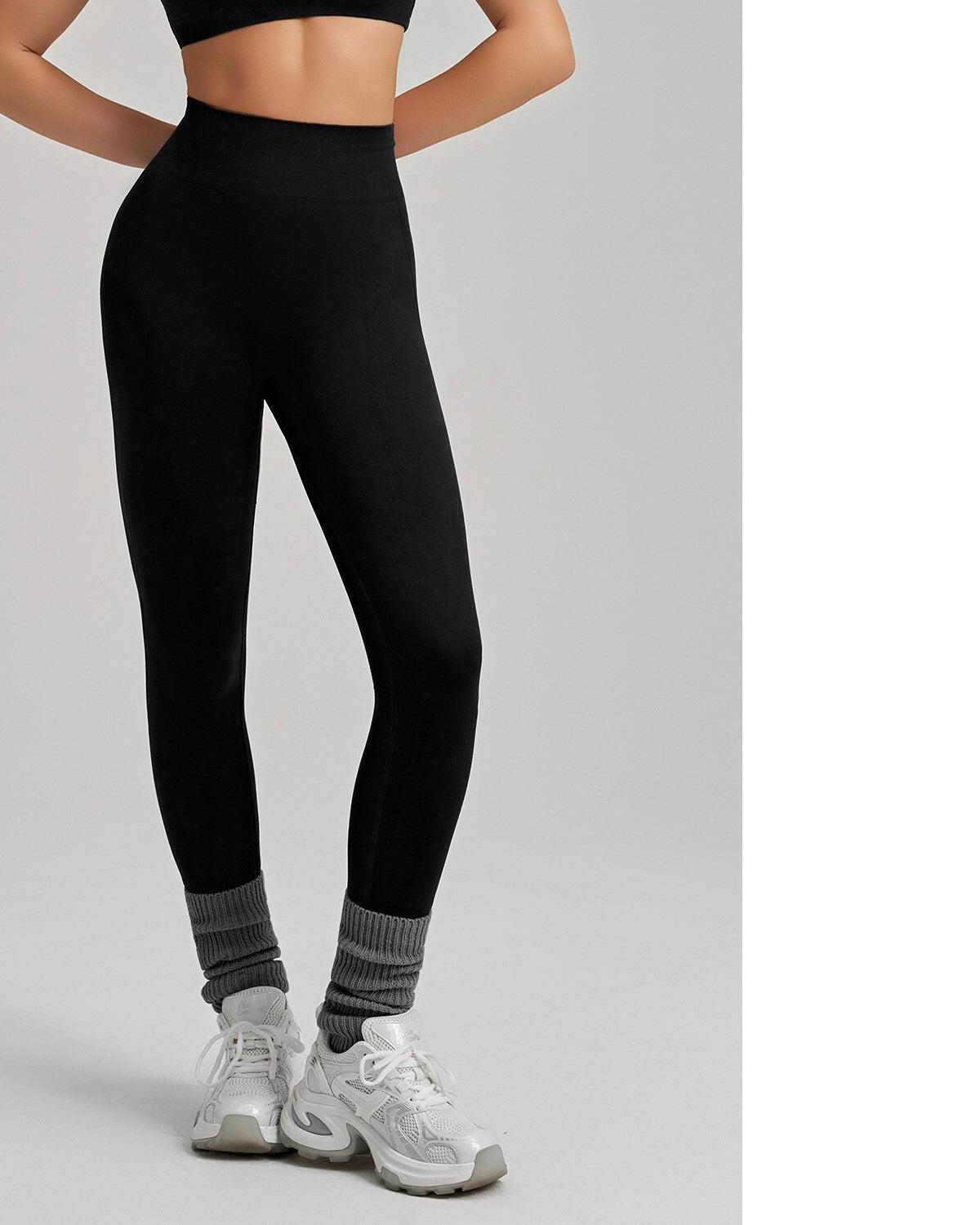 Seamless High-Waist Sculpt Leggings — Luna Forza shaping leggings, view 7