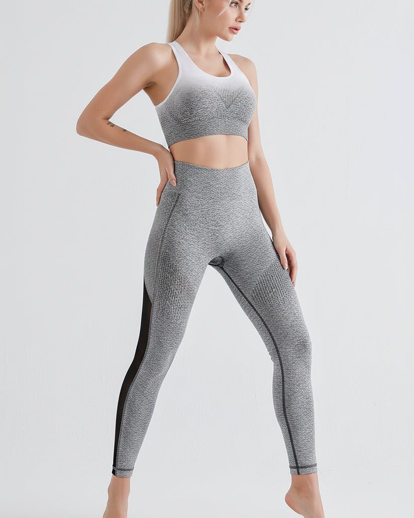 Colour-Block Yoga Sports Bra — Luna Forza sports bra, view 2