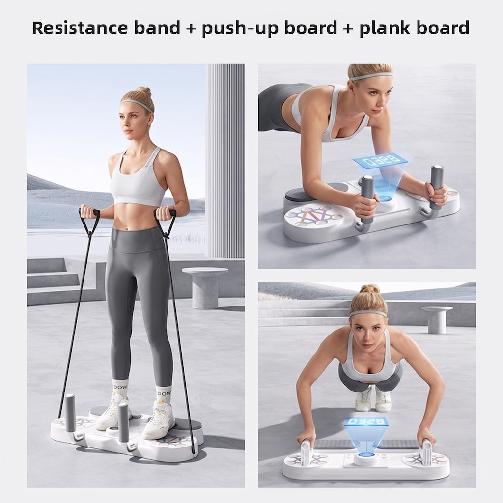 Plank Trainer & Push-Up Board with Timer — Luna Forza home gym equipment, Australia
