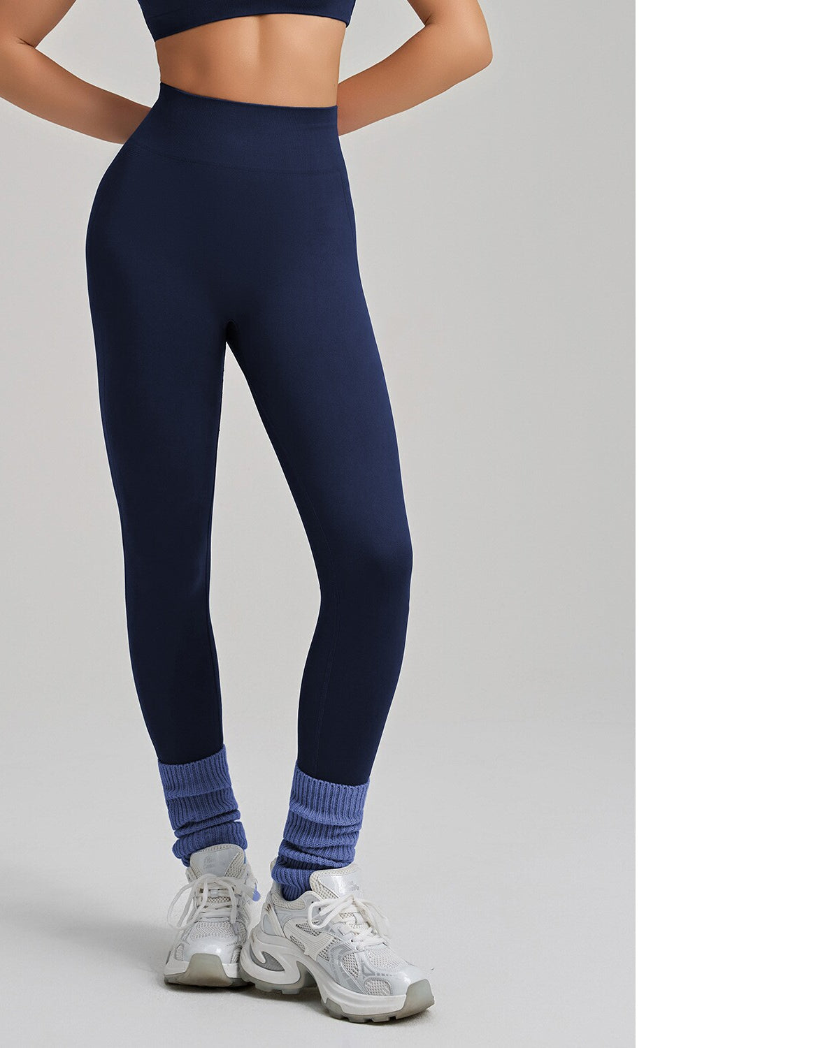 Seamless High-Waist Sculpt Leggings — Luna Forza shaping leggings, view 5