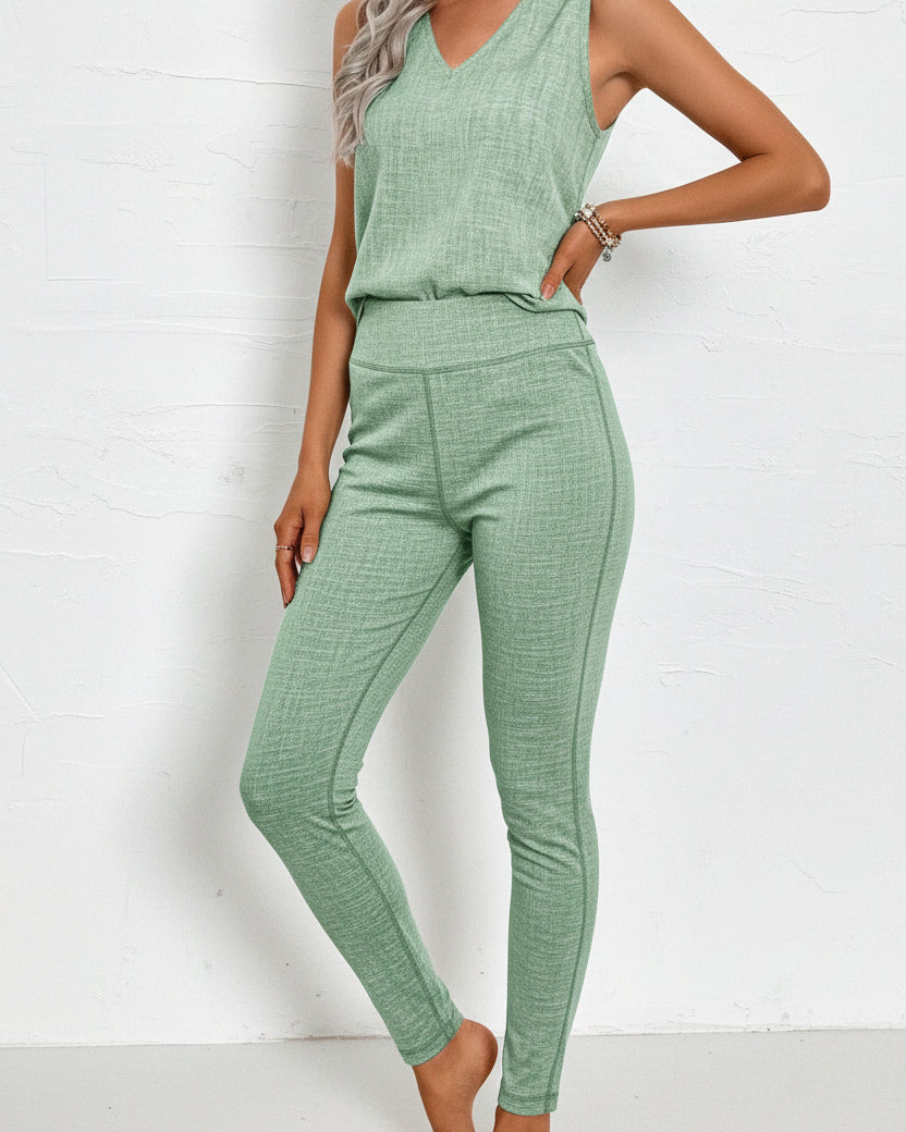 Loose Vest & Shorts Set — Luna Forza loungewear set, view 2