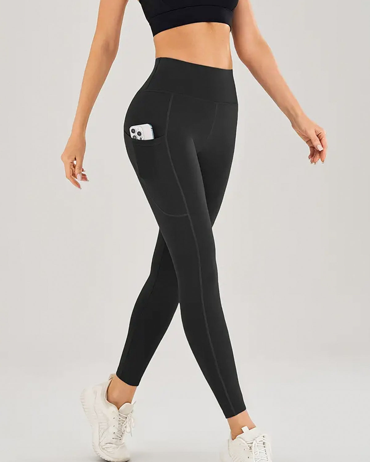 High-Waist Pocket Yoga Pants — Luna Forza yoga pants, view 6