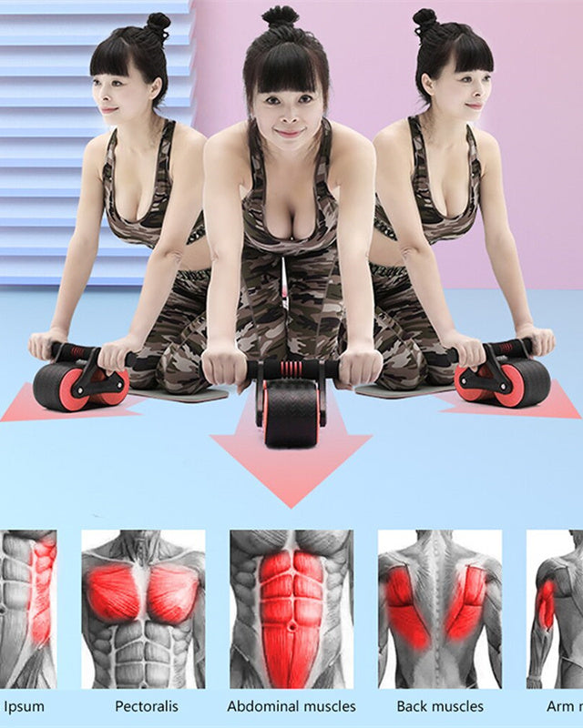Rebound Ab Wheel Roller with Knee Pad — Luna Forza home gym equipment, view 5
