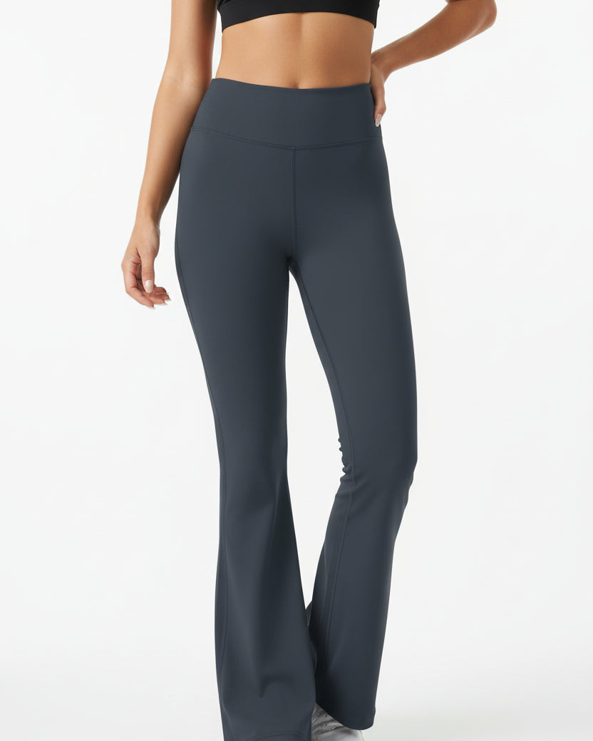 High-Waist Flare Leggings — Luna Forza flare leggings, view 4