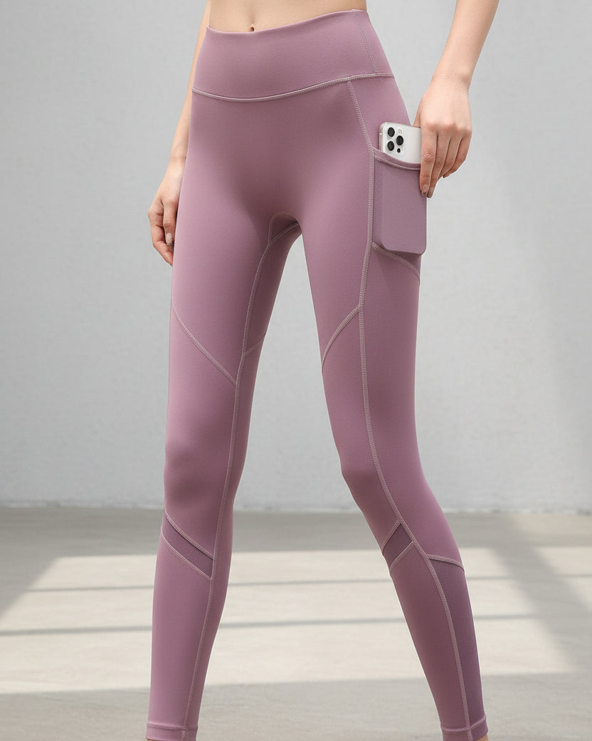 Seamless Leggings with Side Pockets — Luna Forza seamless leggings, view 9