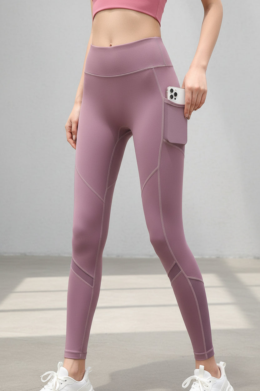 Seamless Leggings with Side Pockets — Luna Forza seamless leggings, view 9