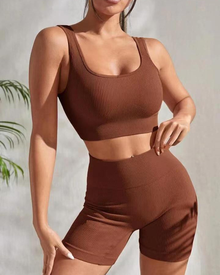 Yoga Shorts & Top Set — Luna Forza activewear set, view 4