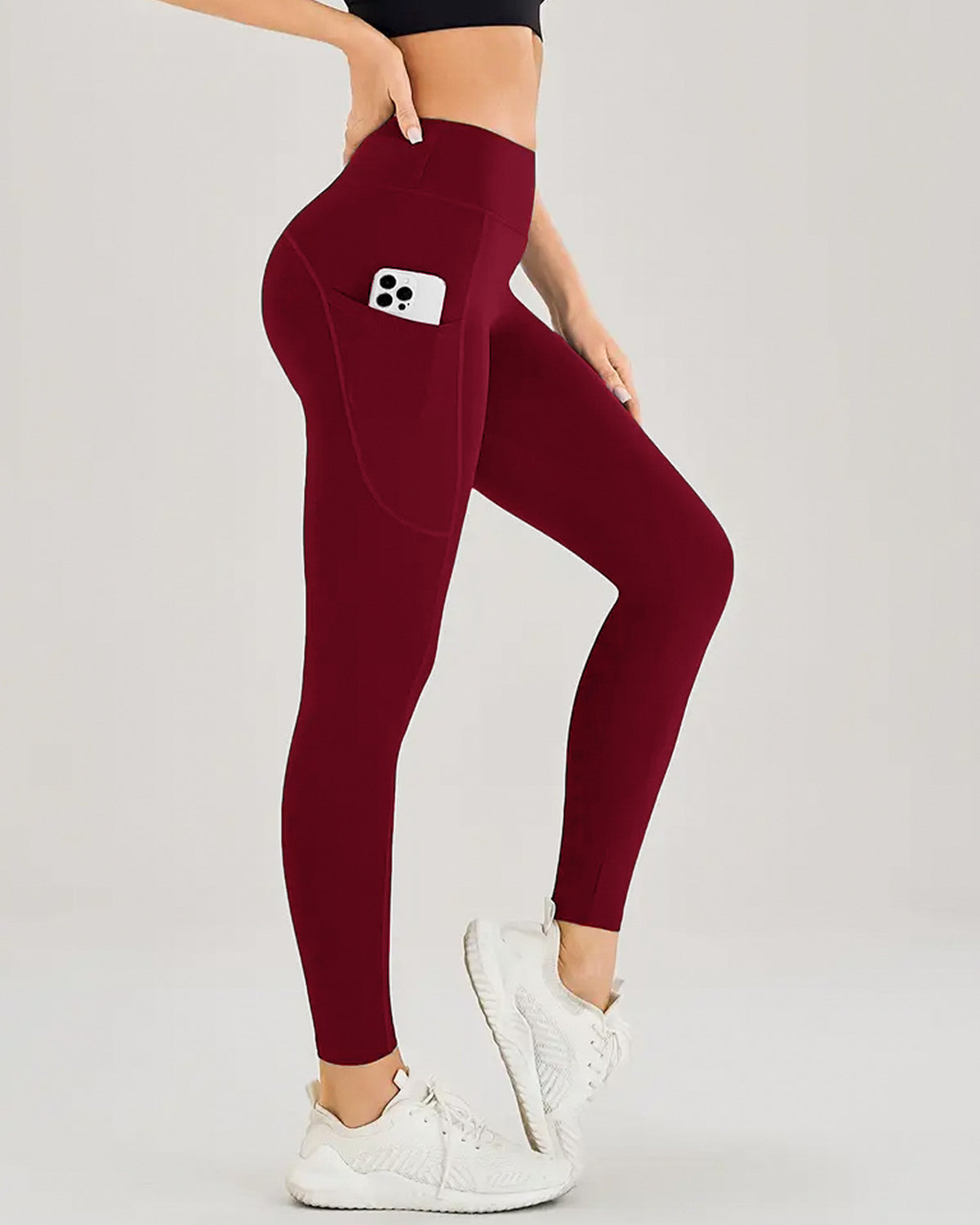High-Waist Pocket Yoga Pants — Luna Forza yoga pants, view 5
