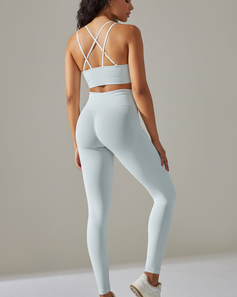 High-Waist Sculpt Pants Set — Luna Forza activewear set, view 4