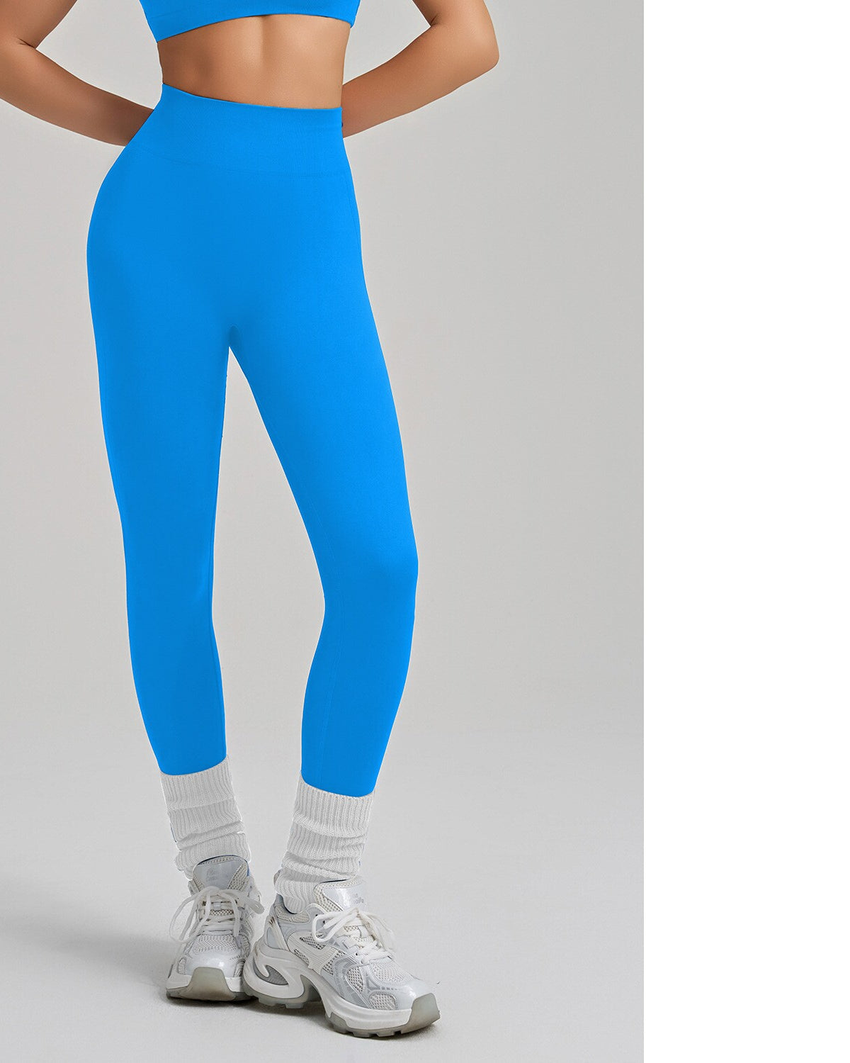 Seamless High-Waist Sculpt Leggings — Luna Forza shaping leggings, view 6