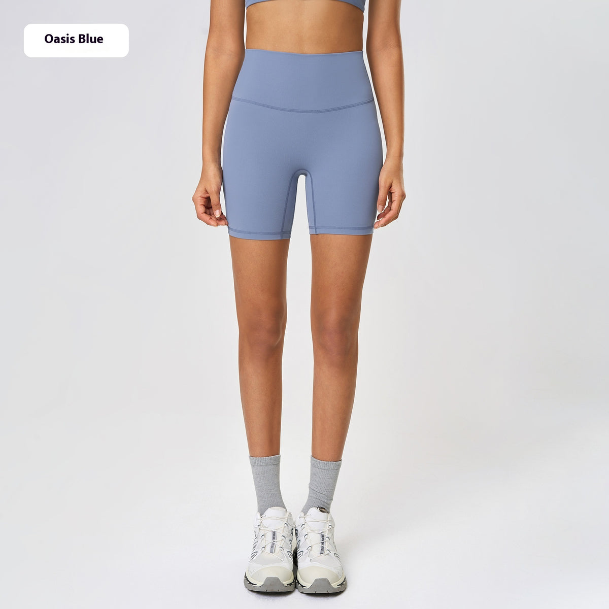Naked-Feel Yoga Shorts — Luna Forza yoga shorts, view 8