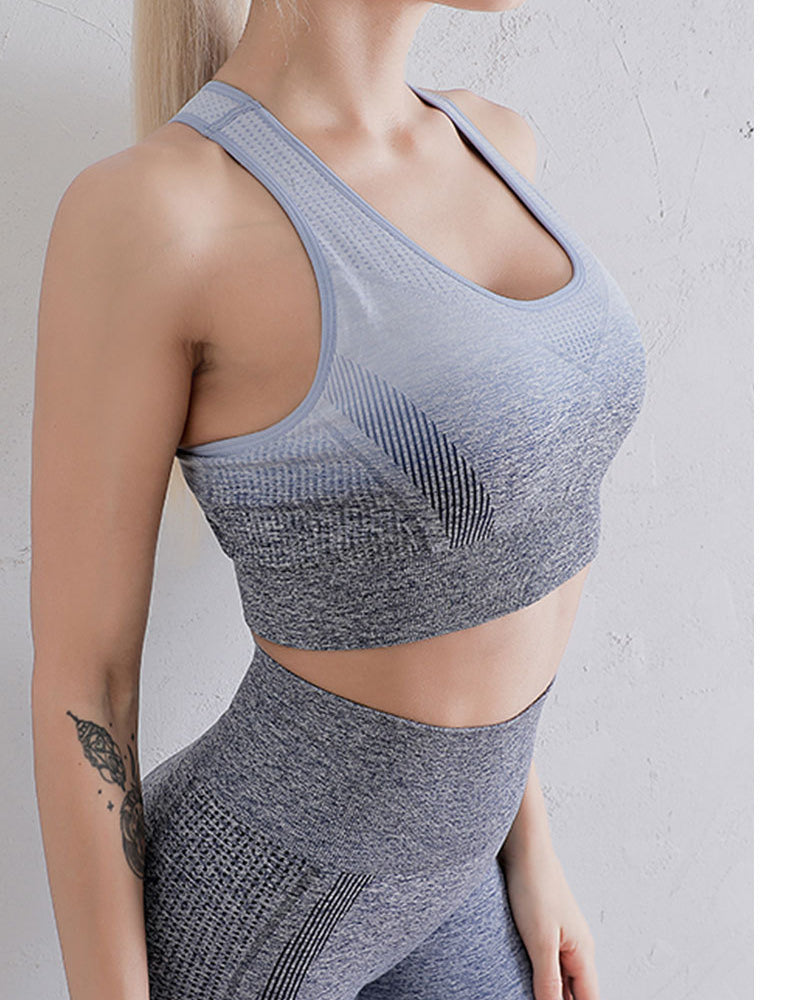 Colour-Block Yoga Sports Bra — Luna Forza sports bra, view 5