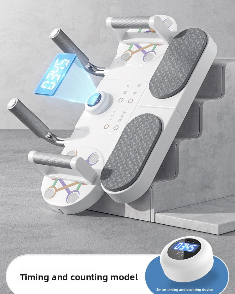 Plank Trainer & Push-Up Board with Timer — Luna Forza home gym equipment, view 5