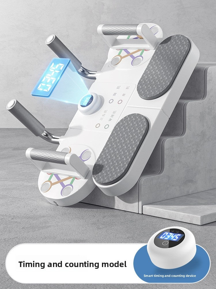 Plank Trainer & Push-Up Board with Timer — Luna Forza home gym equipment, view 5