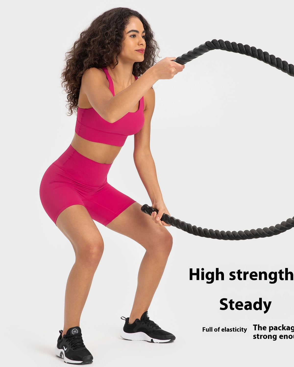 Naked-Feel Yoga Shorts — Luna Forza yoga shorts, view 2