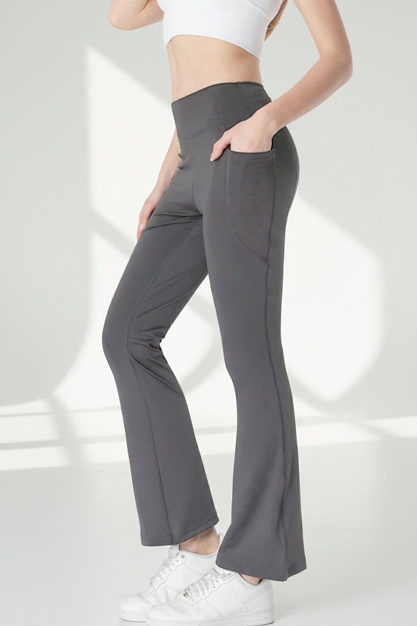Tummy-Control Bootcut Cropped Pants — Luna Forza shaping leggings, view 7