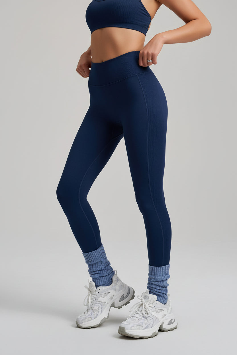 Woman wearing Luna Forza Seamless High-Waist Sculpt Leggings — women's shaping leggings, Australia