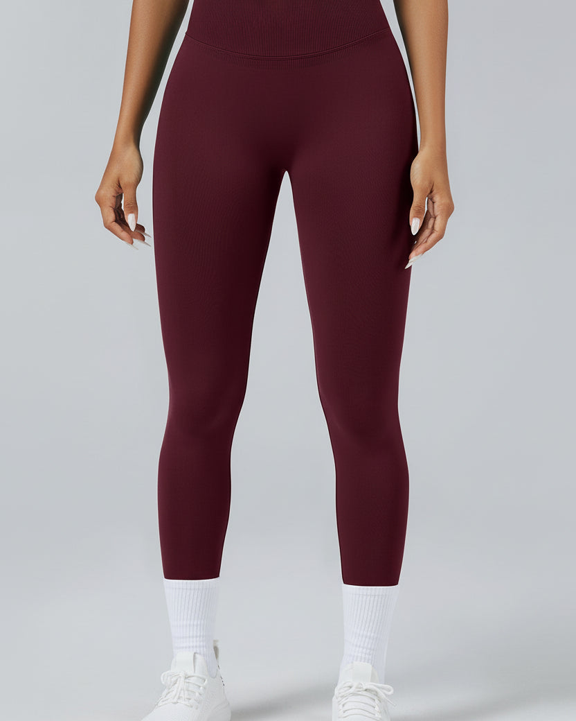 Seamless High-Waist Yoga Pants — Luna Forza yoga pants, view 9