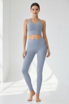 Seamless Leggings with Side Pockets — Luna Forza seamless leggings, view 6