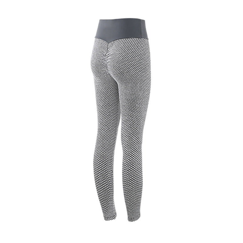 Textured scrunch gym leggings in light grey, flat lay — Luna Forza Aria