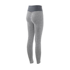 Textured scrunch gym leggings in light grey, flat lay — Luna Forza Aria