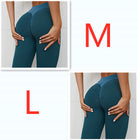 Aria plaid seamless high-waist gym leggings by Luna Forza (view 9)