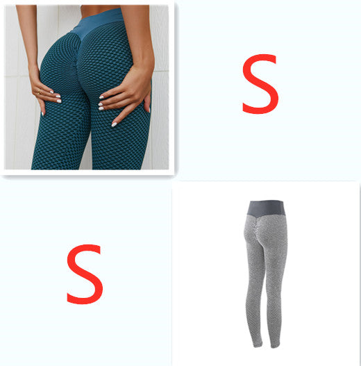 Aria plaid seamless high-waist gym leggings by Luna Forza (view 8)