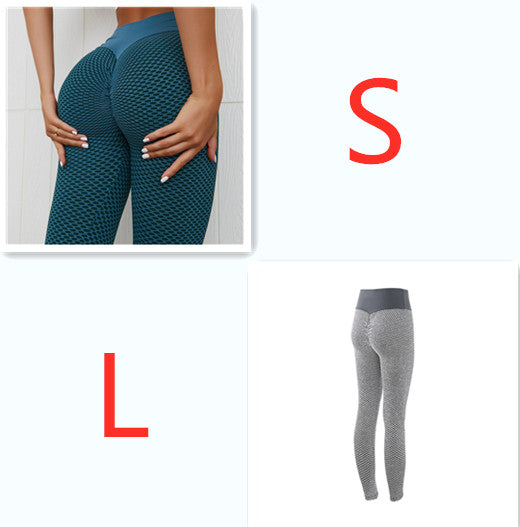 Aria plaid seamless high-waist gym leggings by Luna Forza (view 2)