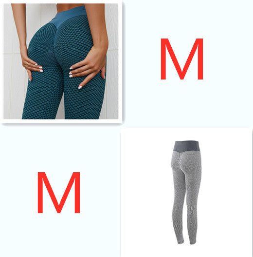 Aria plaid seamless high-waist gym leggings by Luna Forza (view 4)