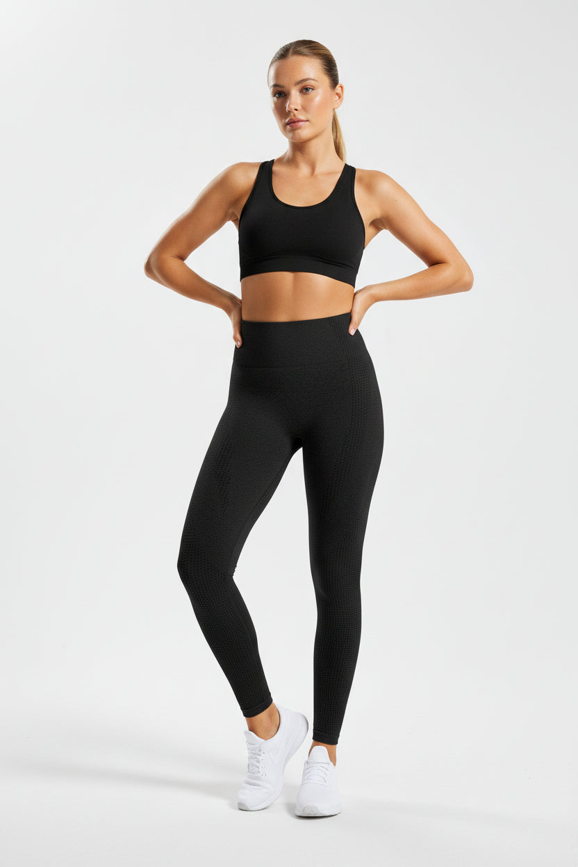Quick-Dry Fitness Tights — Luna Forza gym tights, view 3
