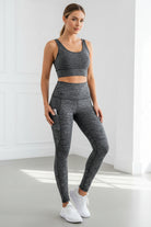 Woman wearing Luna Forza High-Waist Yoga Leggings with Pockets — women's yoga pants, Australia