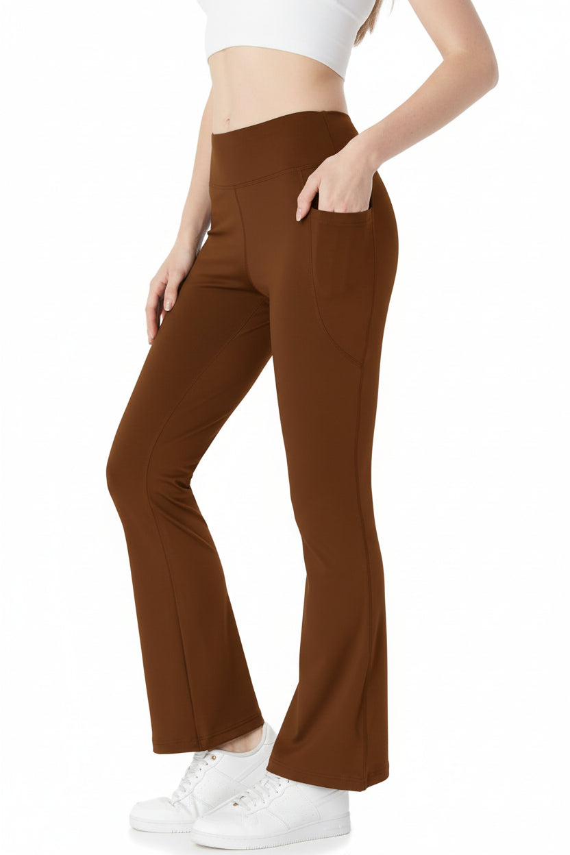 Tummy-Control Bootcut Cropped Pants — Luna Forza shaping leggings, view 9
