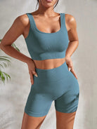 Yoga Shorts & Top Set — Luna Forza activewear set, view 15