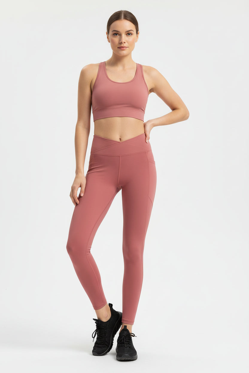 High-Waist Stretch Yoga Leggings — Luna Forza yoga pants, view 10
