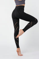 Woman wearing Luna Forza Seamless Running Leggings — women's running leggings, Australia