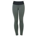 Textured scrunch gym leggings in grey-green, flat lay — Luna Forza Aria