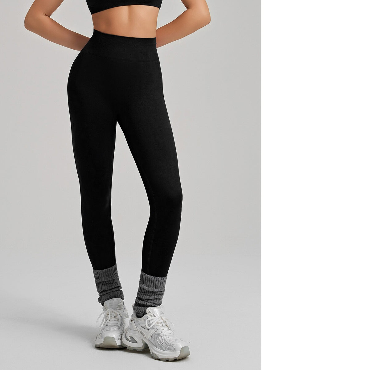 Seamless High-Waist Sculpt Leggings — Luna Forza shaping leggings, view 7