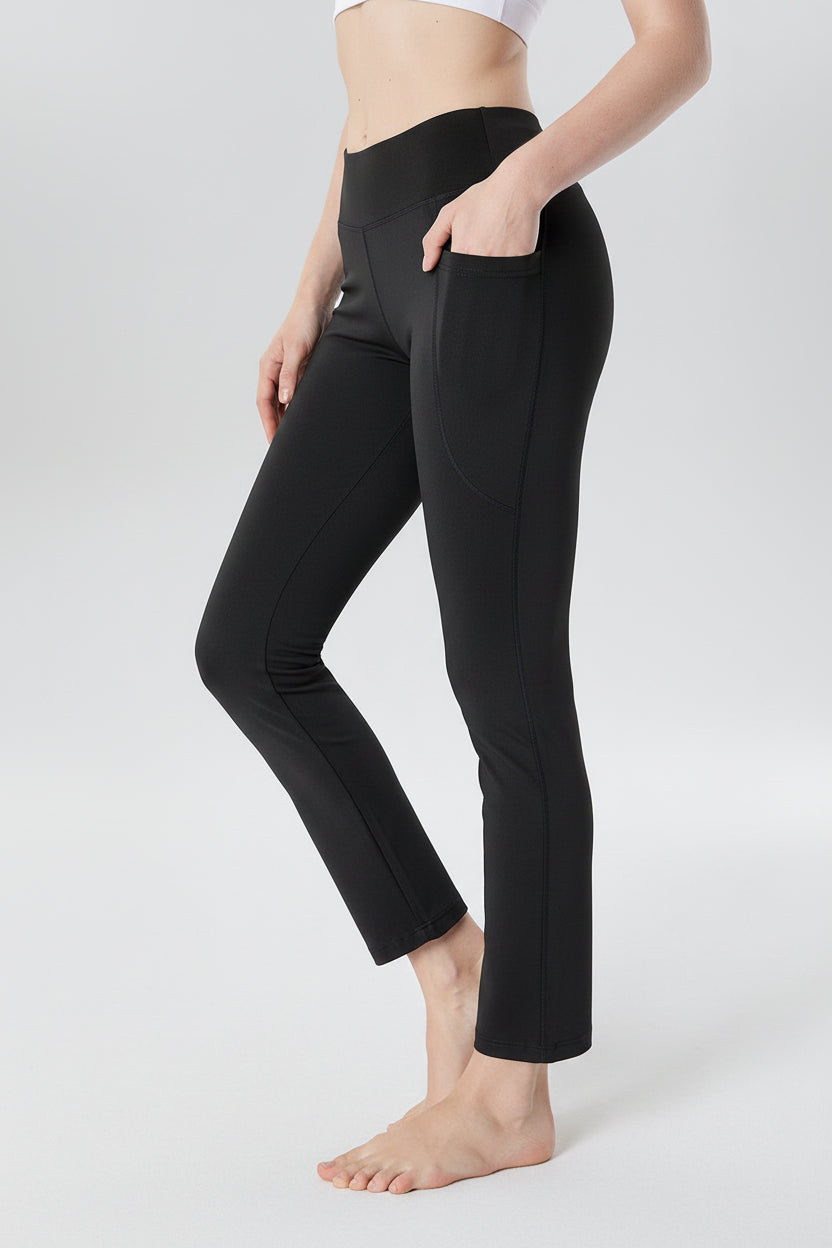 Tummy-Control Bootcut Cropped Pants — Luna Forza shaping leggings, view 8