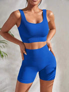 Yoga Shorts & Top Set — Luna Forza activewear set, view 17