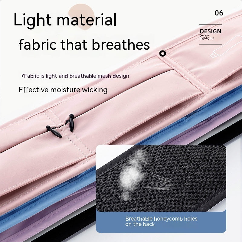 Reflective Running Belt with Water Bottle — Luna Forza running accessories, view 7