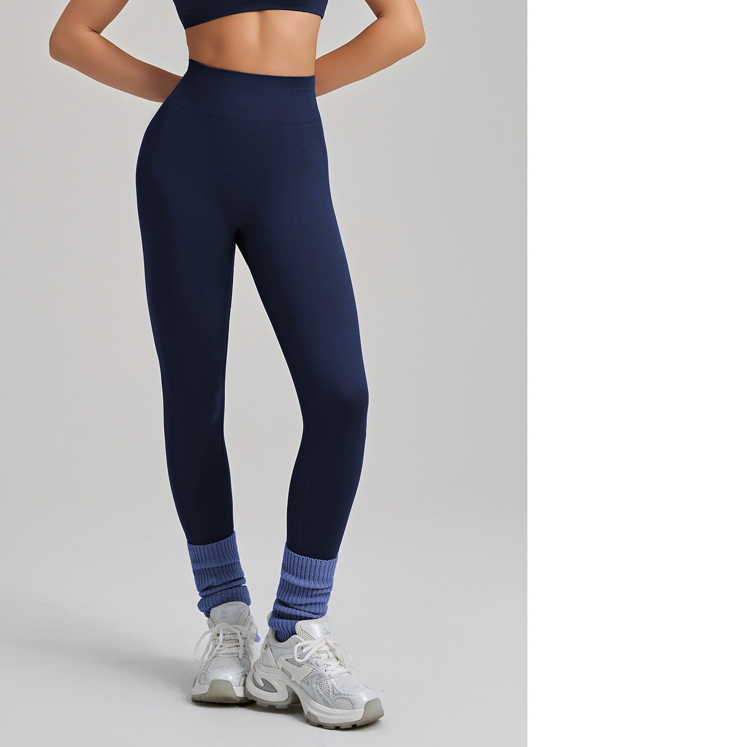 Seamless High-Waist Sculpt Leggings — Luna Forza shaping leggings, view 5