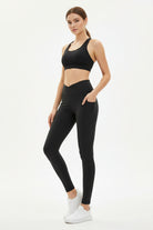 High-Waist Stretch Yoga Leggings — Luna Forza yoga pants, view 3