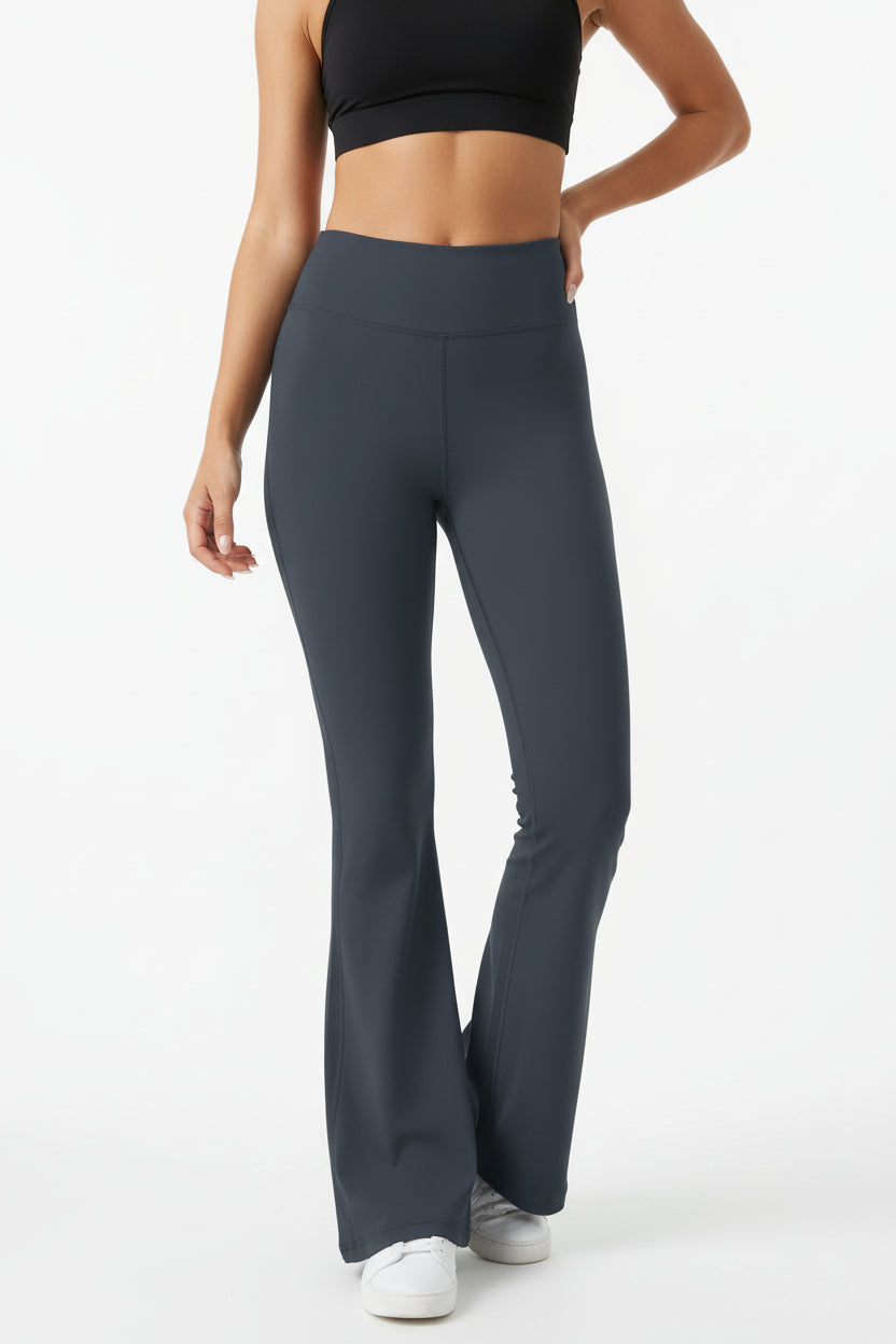 High-Waist Flare Leggings — Luna Forza flare leggings, view 4