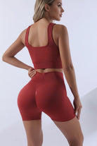 Woman wearing Luna Forza Yoga Shorts & Top Set — women's activewear set, Australia