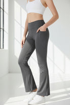 Tummy-Control Bootcut Cropped Pants — Luna Forza shaping leggings, view 3